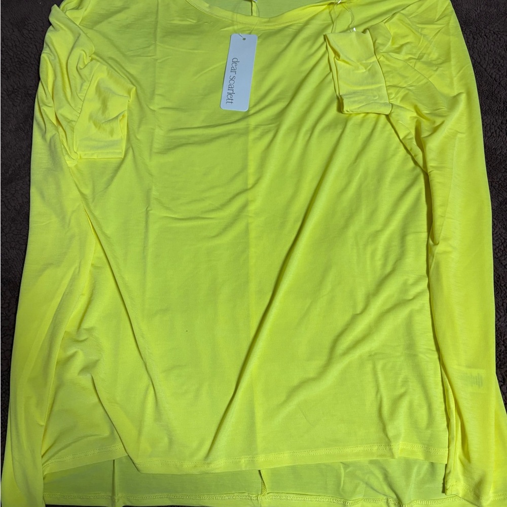 2x Yellow short  Sleeve Top